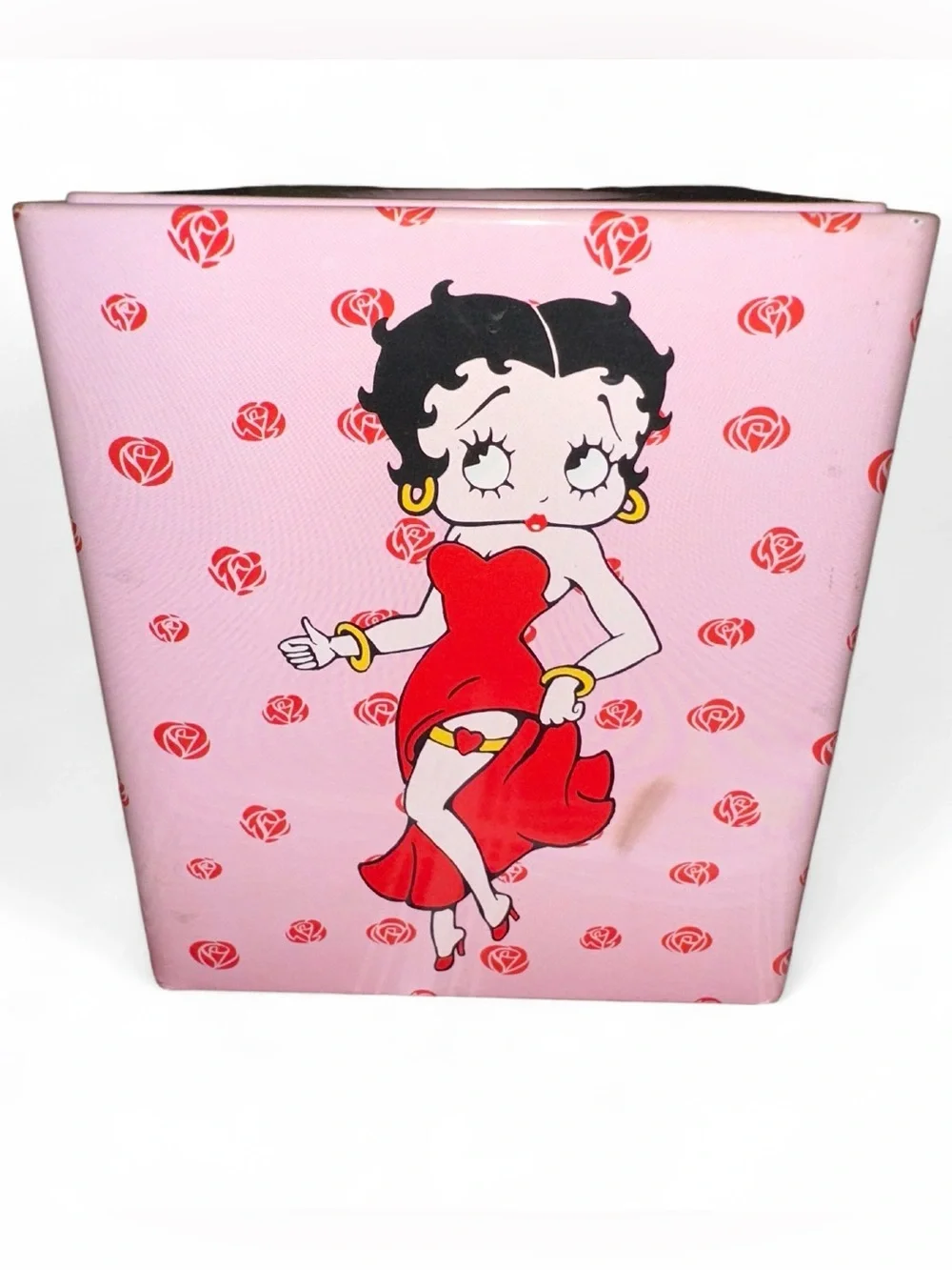 Vintage Betty Boop Pink Floral Tissues Box